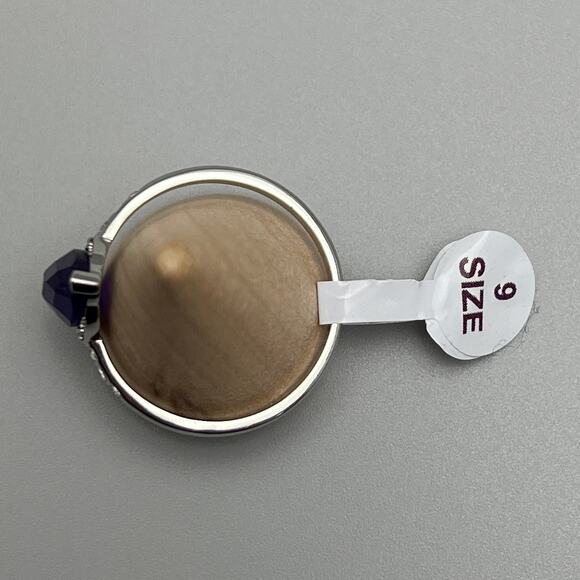 Bomb Party Can't Forget Me Purple Genuine Amethyst Quartz Stone Size 9 Ring - Picture 5 of 8